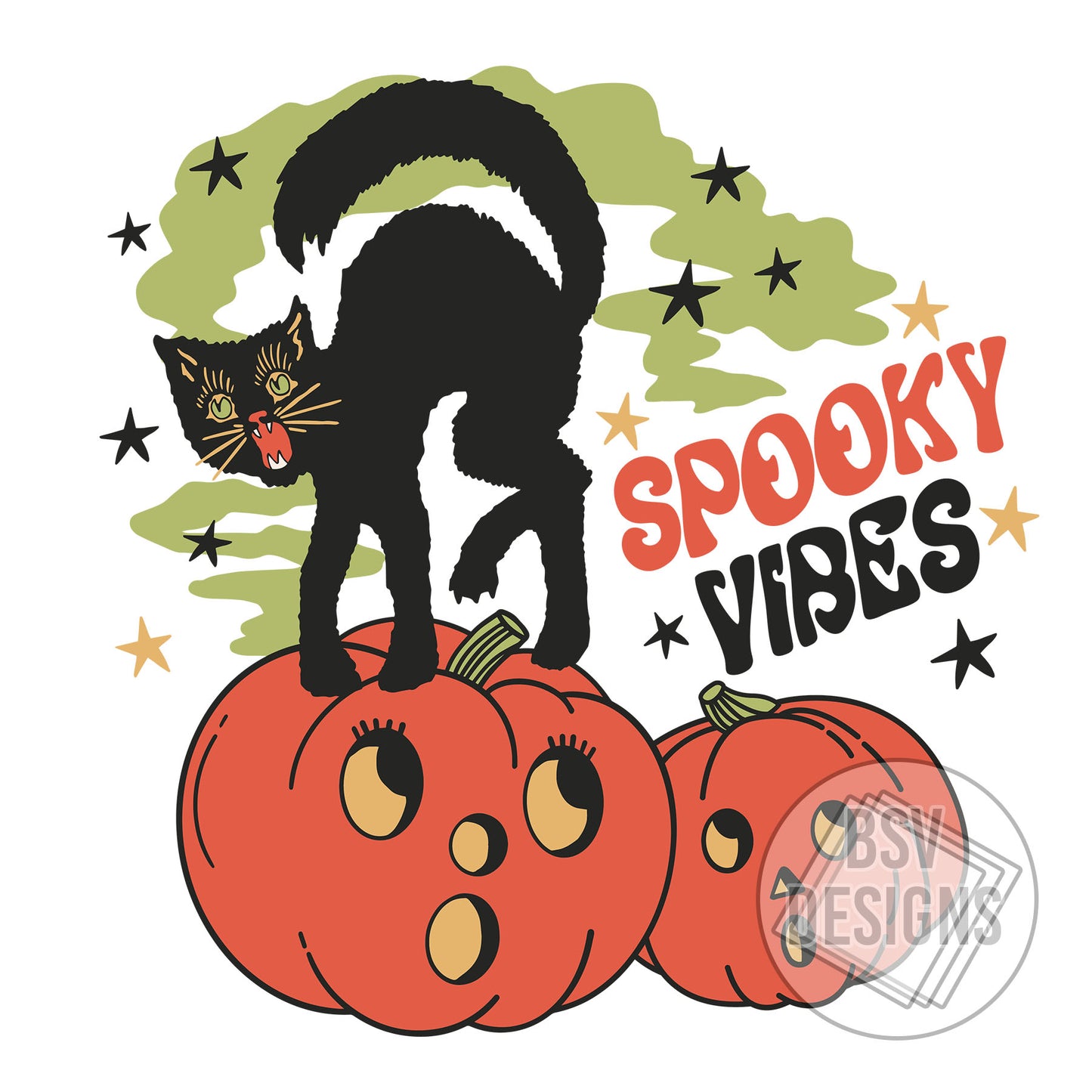 Black Cat Spooky Vibes Live Sale