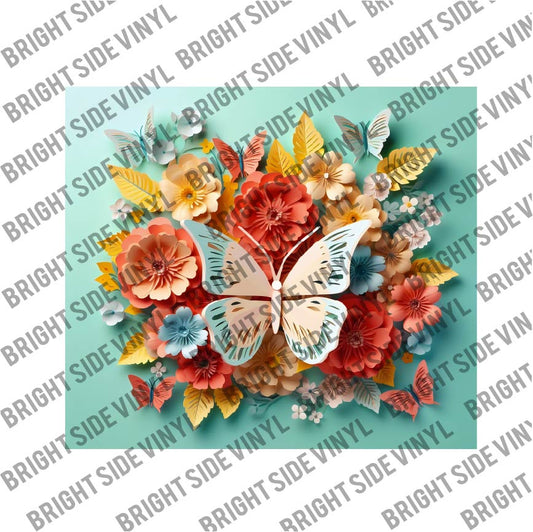 3D Butterfly Tumbler Wrap 11