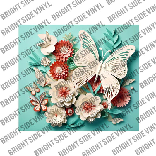 3D Butterfly Tumbler Wrap 9