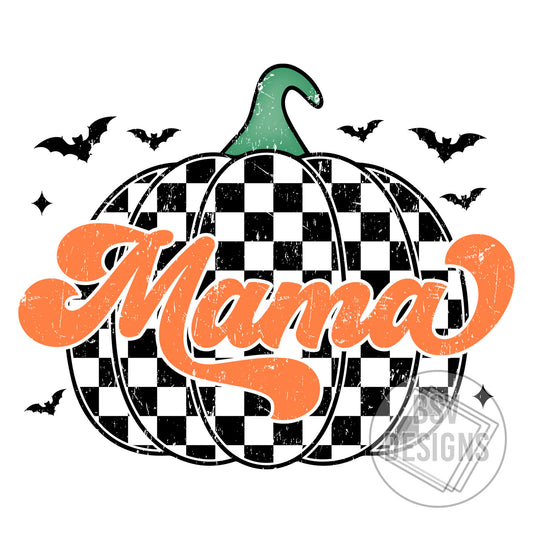 Mama Checkered Pumpkin Live Sale