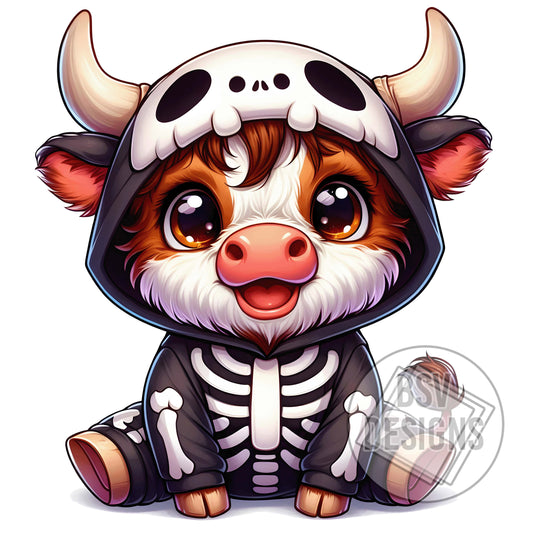 Spooky Skellie Cow