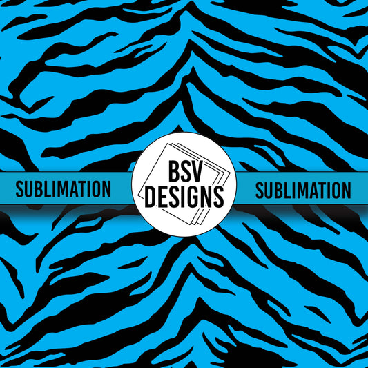 Cyan Tiger Sublimation Sheet