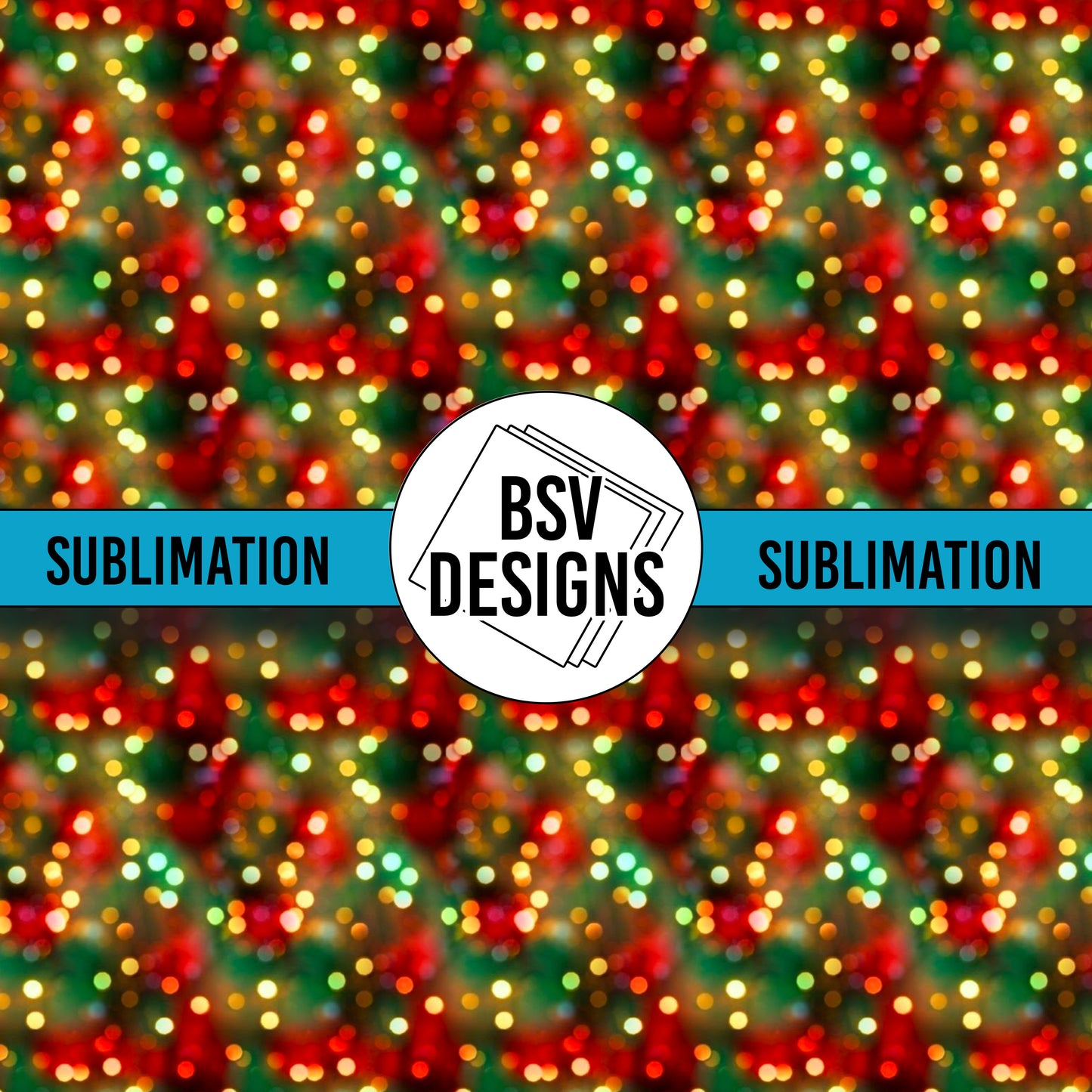 Christmas Lights Sublimation Sheet