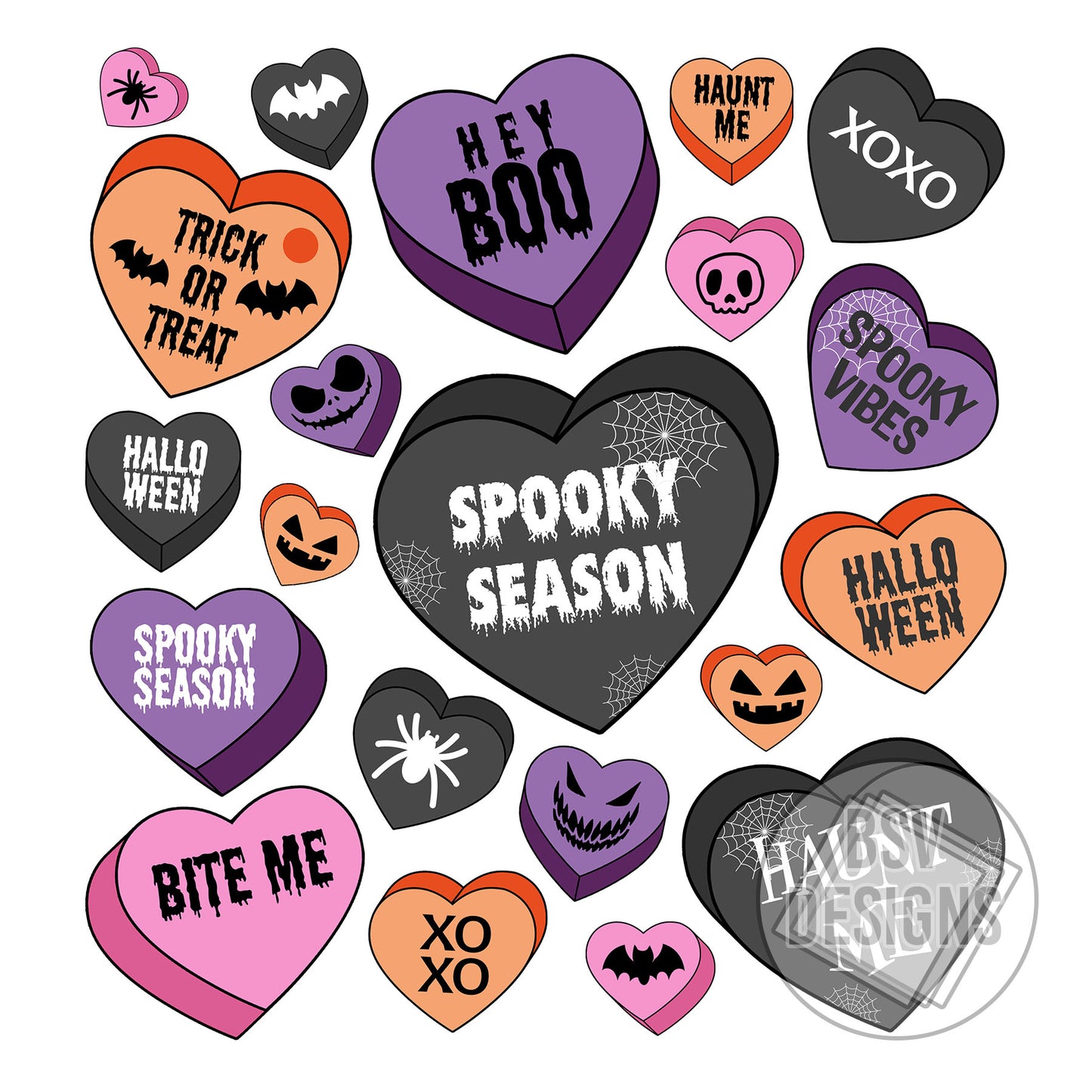 Spooky Season Candy Hearts Live Sale