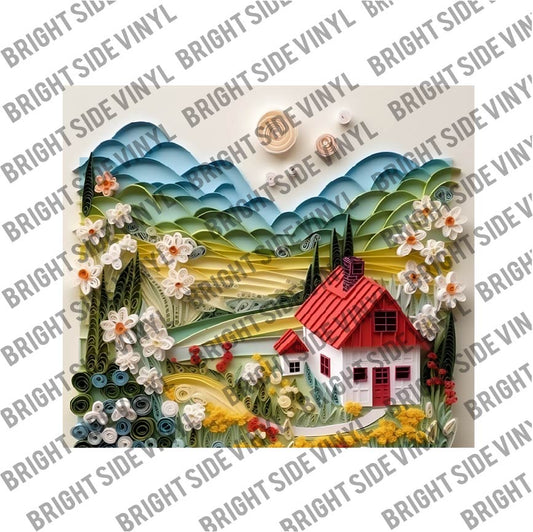 3D Farm House Tumbler Wrap 1