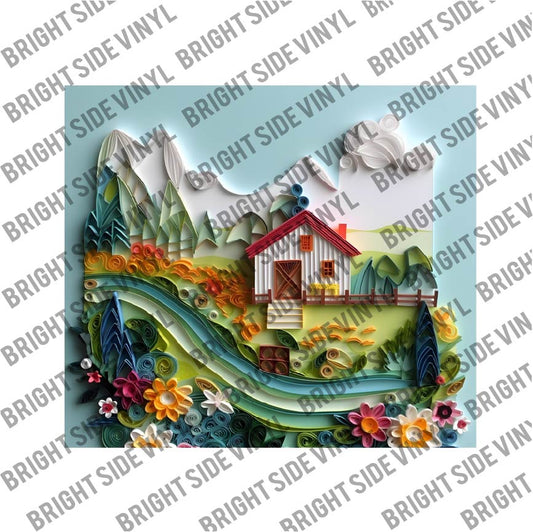 3D Farm House Tumbler Wrap 2