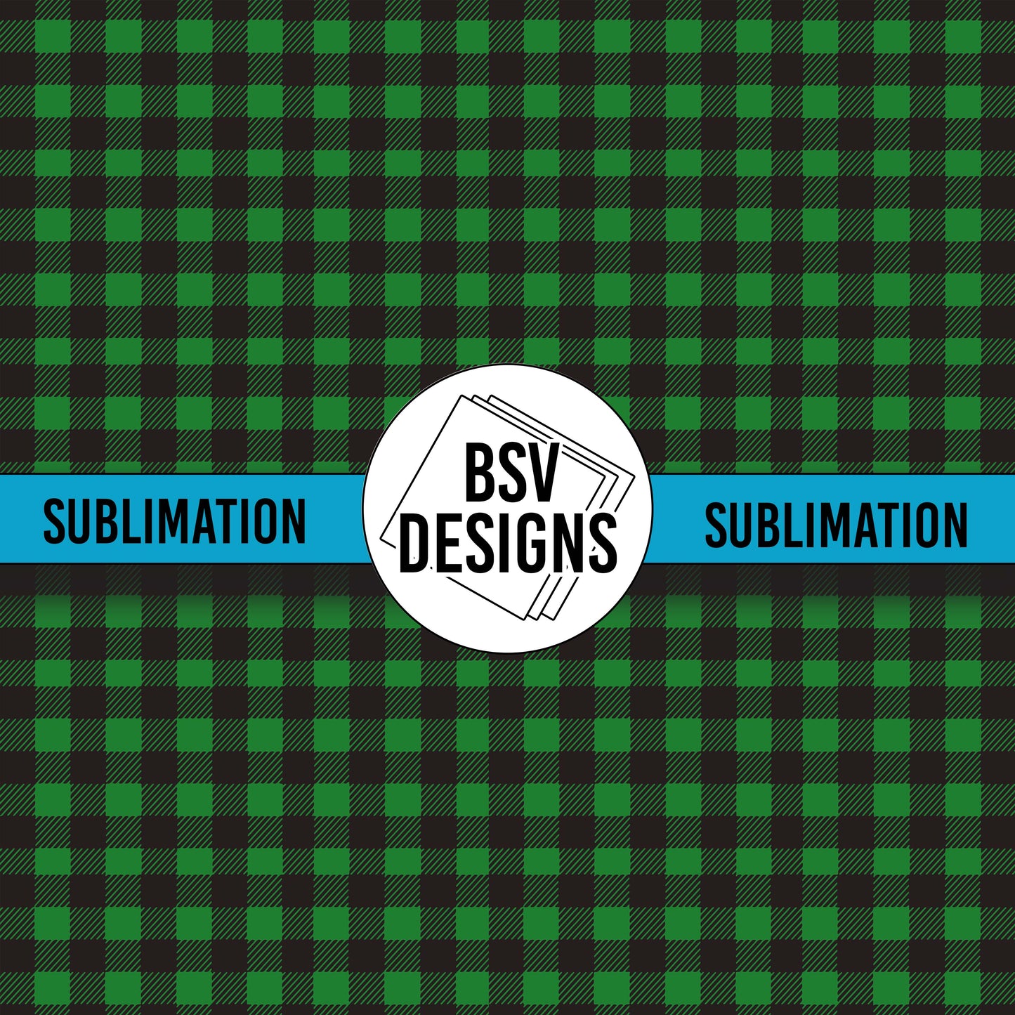 Green / Black Plaid Sublimation Sheet