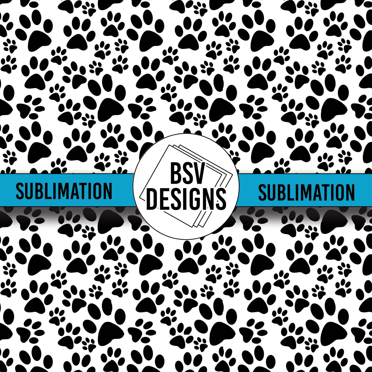 Paw Prints Sublimation Sheet