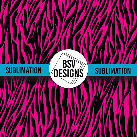 Pink Zebra Sublimation Sheet