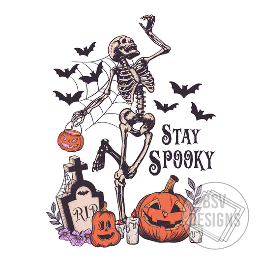 Stay Spooky Skeleton Live Sale