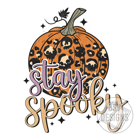 Leopard Pumpkin Stay Spooky Live Sale