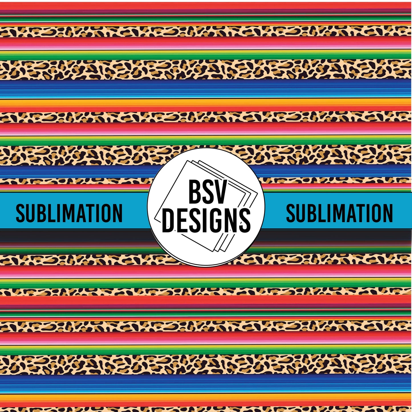 Serape Leopard Sublimation Sheet