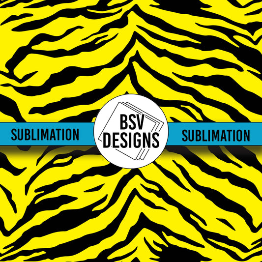 Yellow Tiger Sublimation Sheet