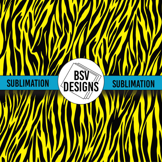 Yellow Zebra Sublimation Sheet