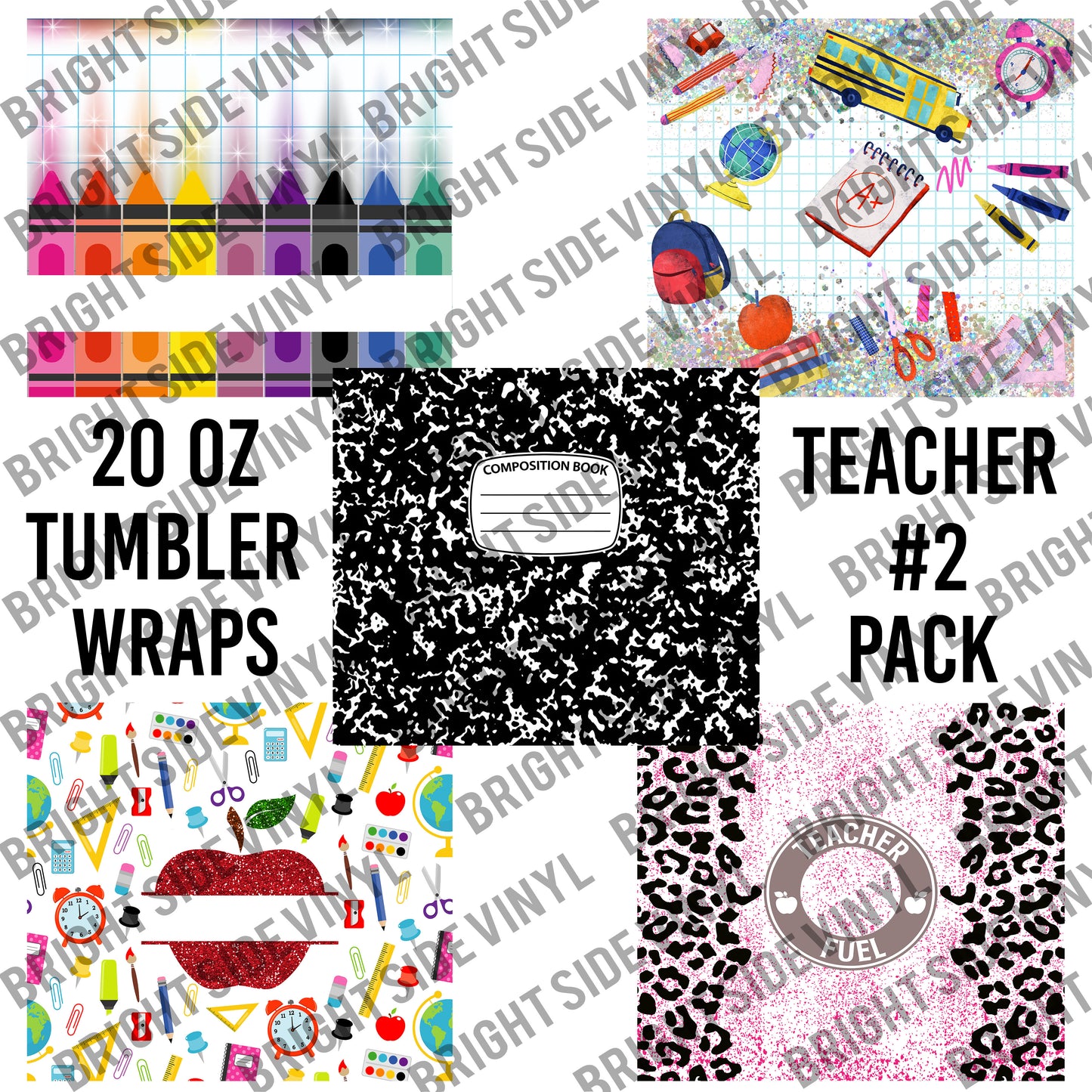 Teacher #2 Tumbler Wrap Pack