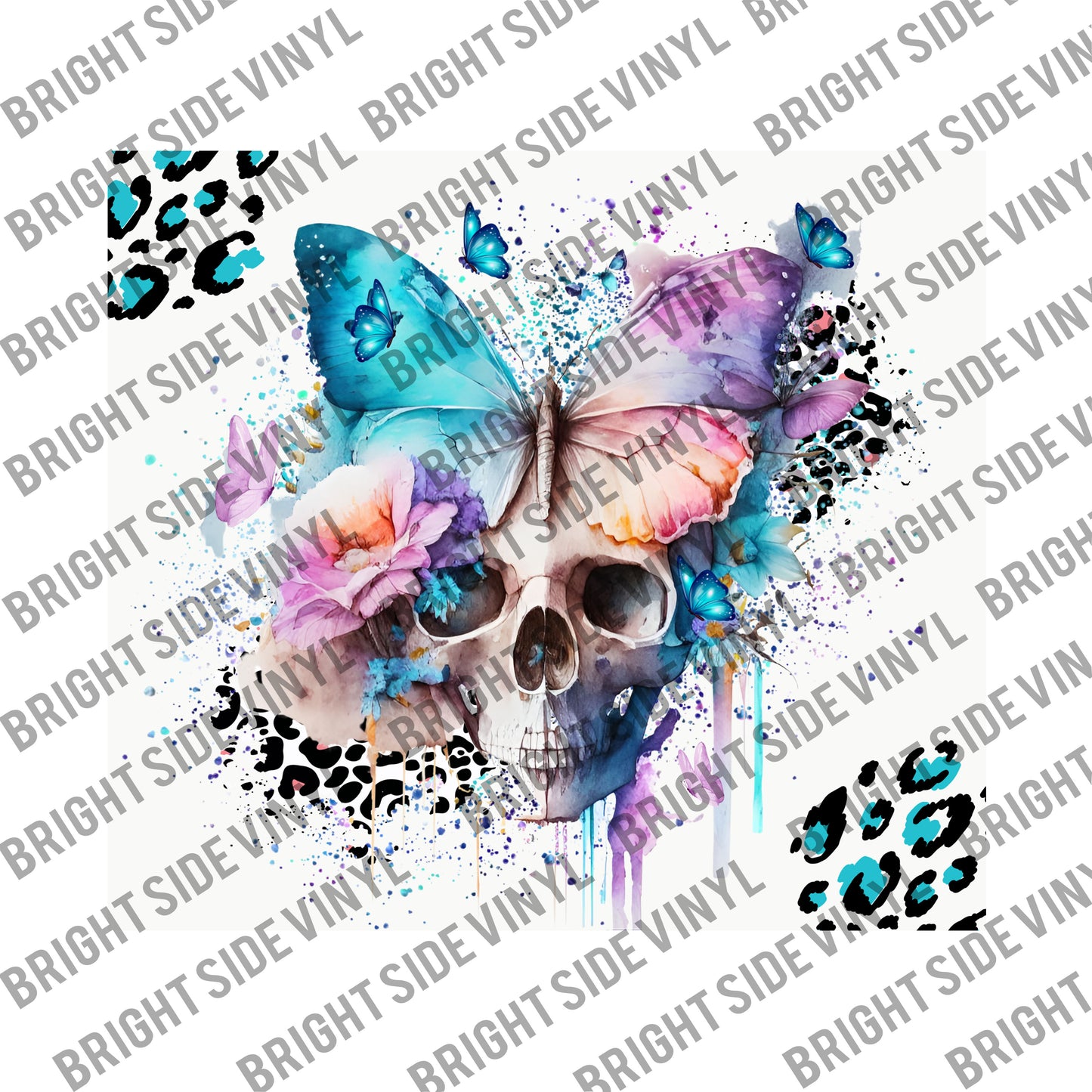 Skull X Butterfly Tumbler Wrap