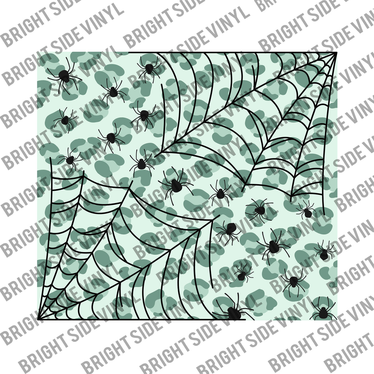 Leopard Spider Web Tumbler Wrap