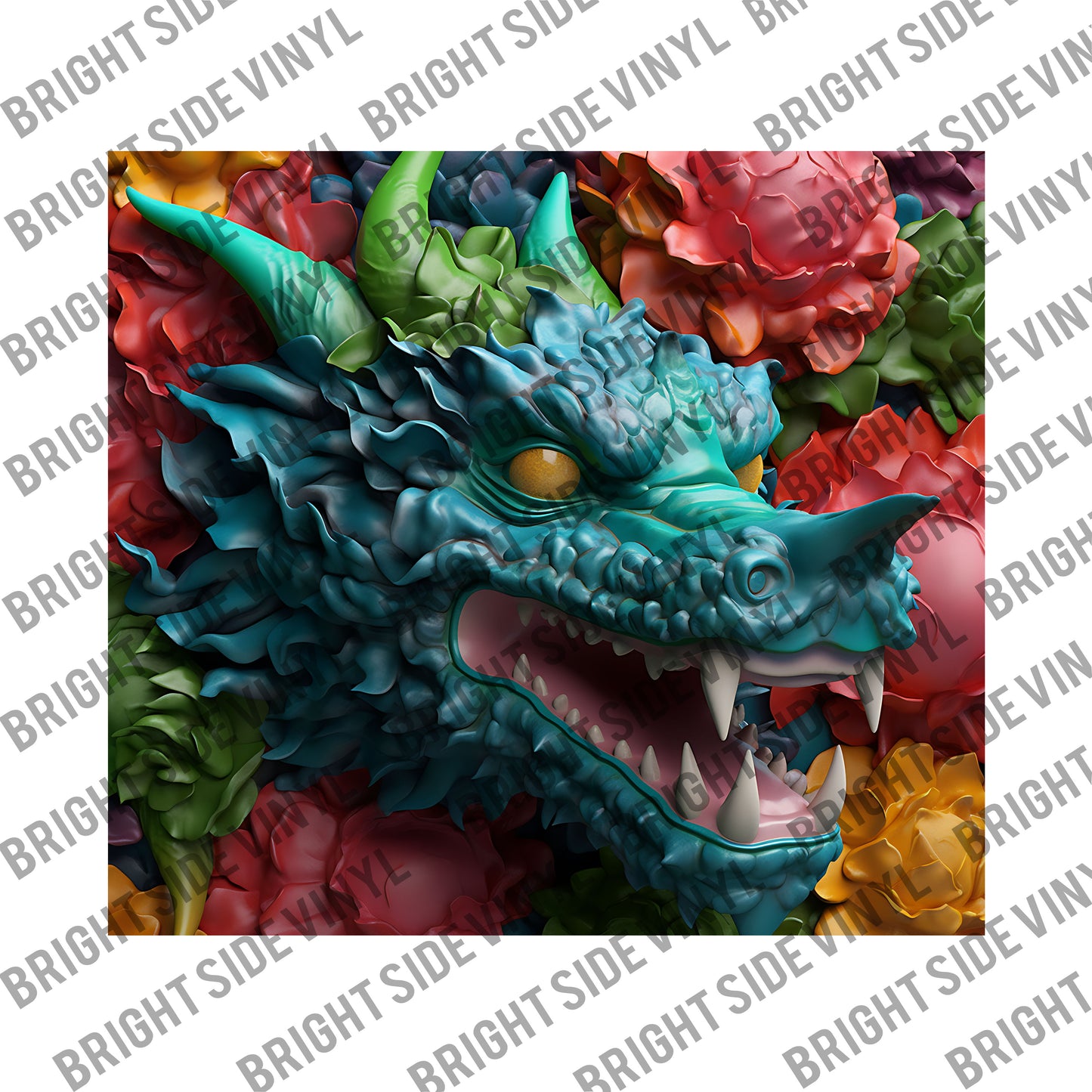 3D Dragon #5 Tumbler Wrap
