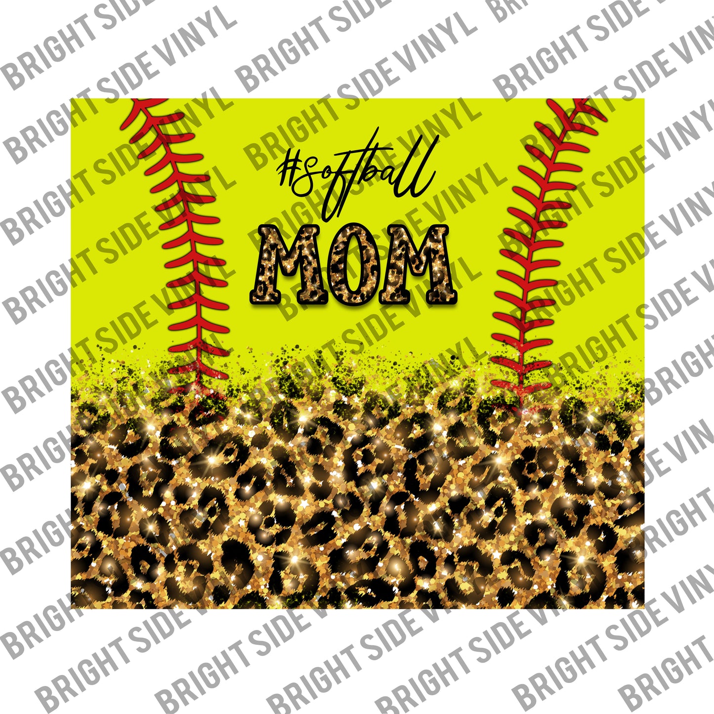 #Softball Mom Tumbler Wrap