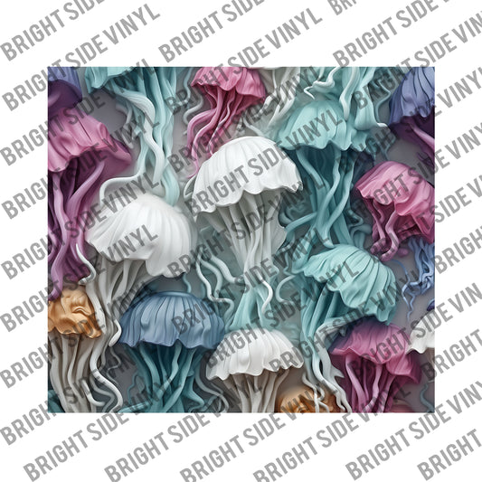 3D Jellyfish #1 Tumbler Wrap