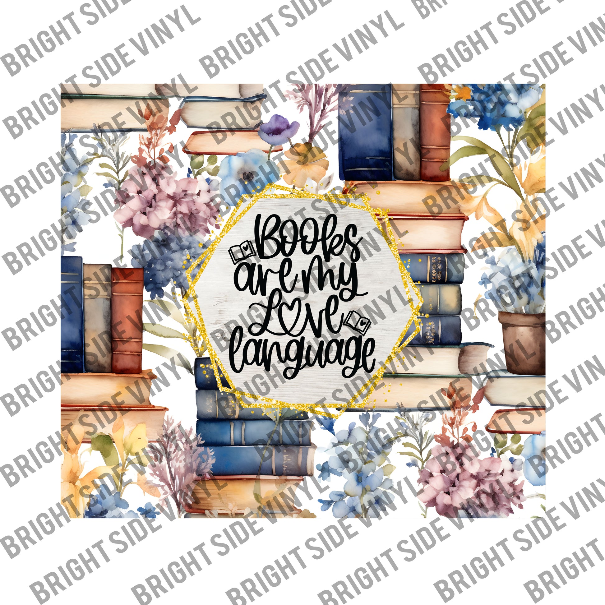 Books Love Language Tumbler Wrap