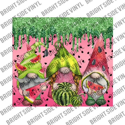 Watermelon Gnomes Tumbler Wrap