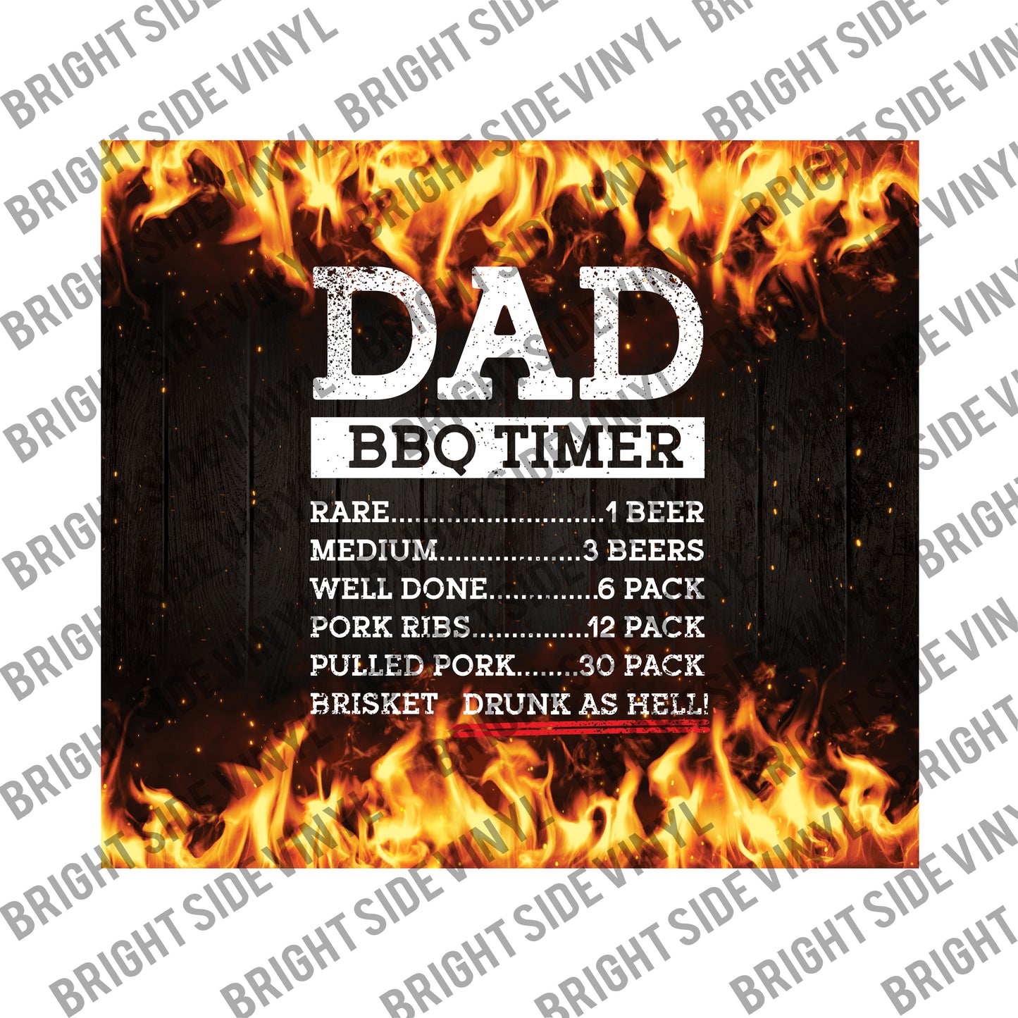Dad BBQ Time Tumbler Wrap