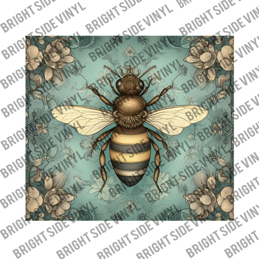 Vintage Bee Tumbler Wrap