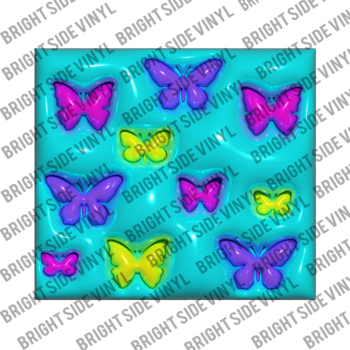 Puffy Butterfly Tumbler Wrap