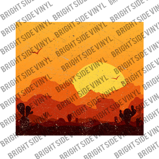 Sunset Desert Tumbler Wrap