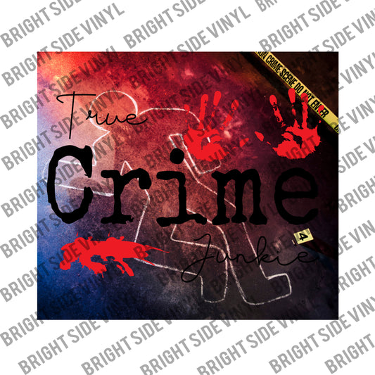 True Crime Junkie #3 Tumbler Wrap