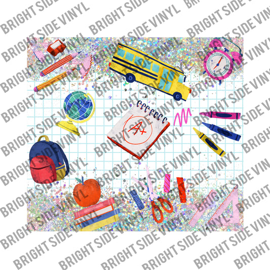 School Time Tumbler Wrap