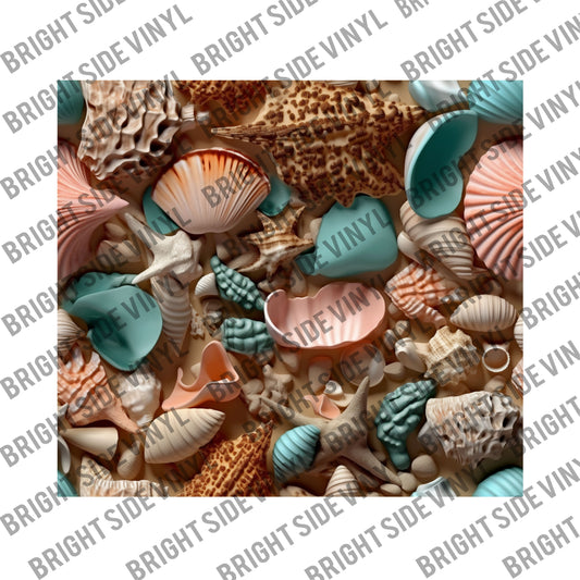 3D Sea Shell Tumbler Wrap