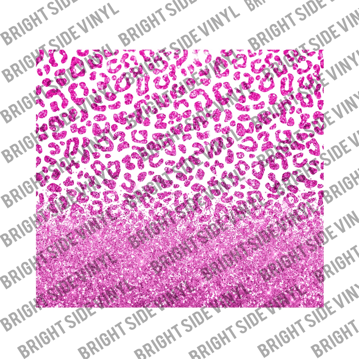 Pink Leopard Sparkle Tumbler Wrap