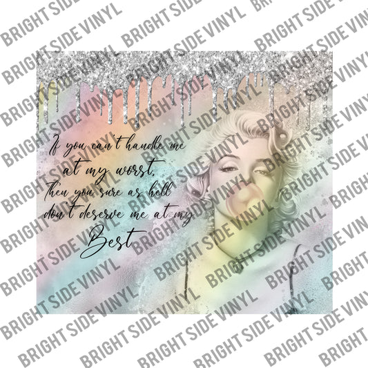 Pastel Marilyn Tumbler Wrap