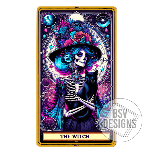 Tarot Card The Witch  (Sublimation Transfer)