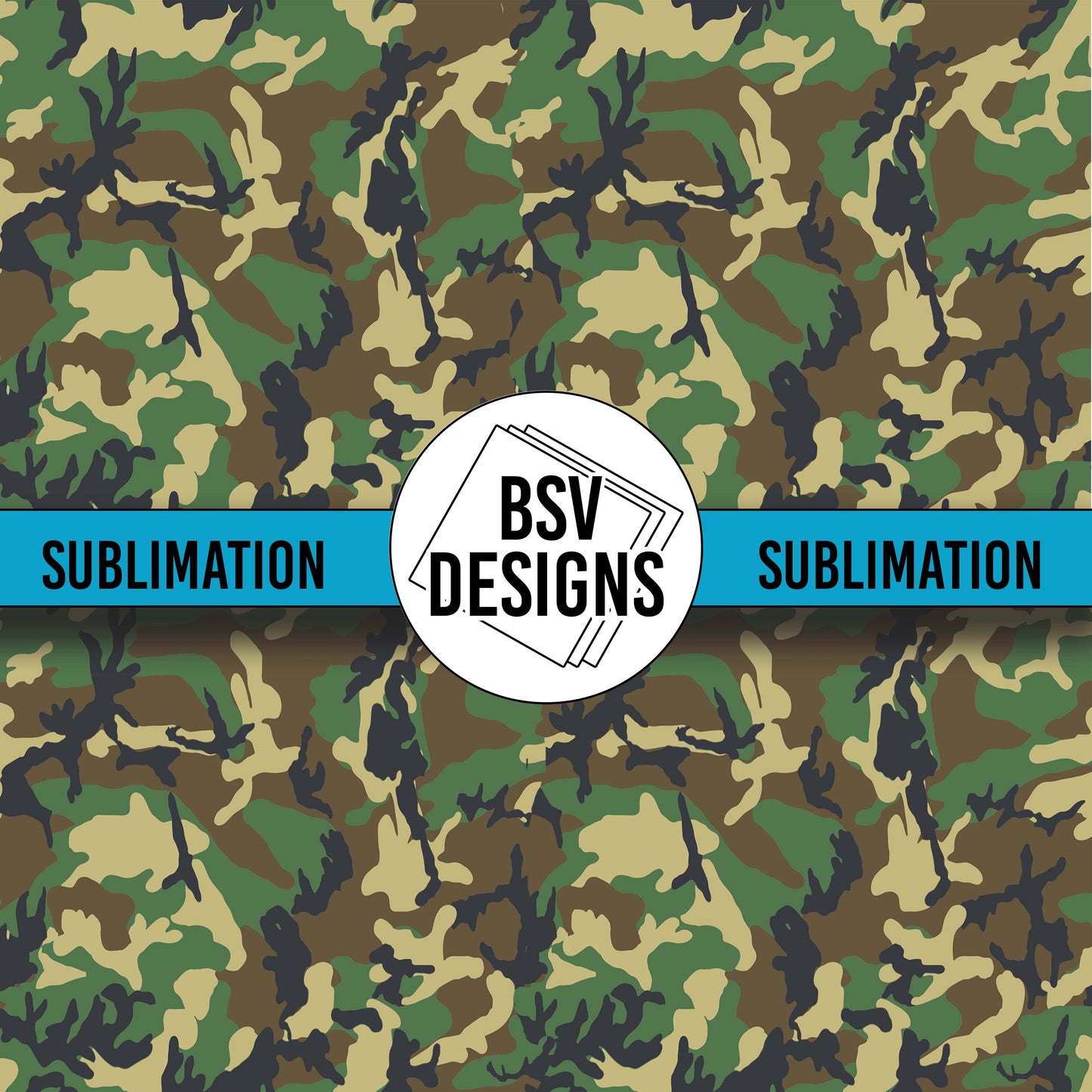 Woodland Camo Sublimation Sheet