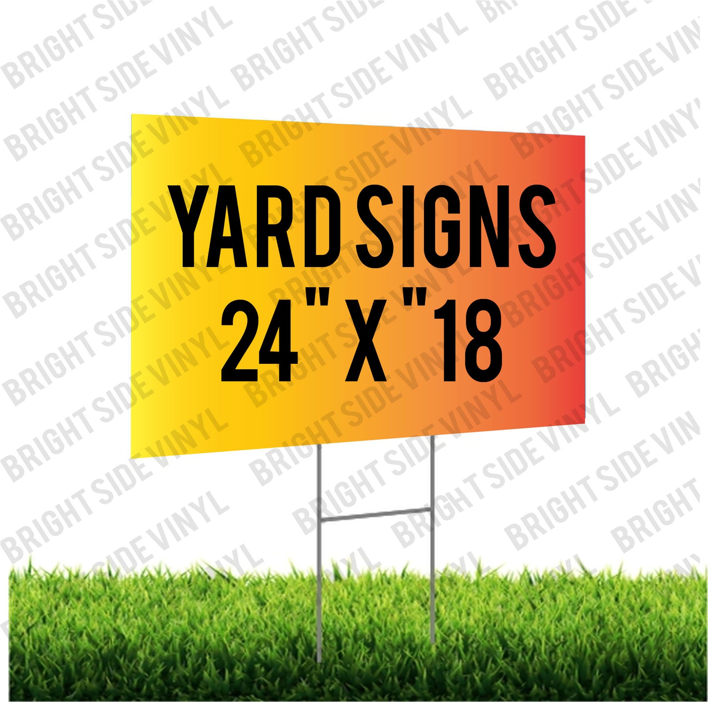 24x18 Corrugated Yard Sign  Click choose file to upload your design