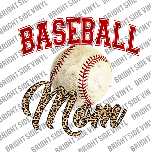 Leopard Baseball Mom Digital Download