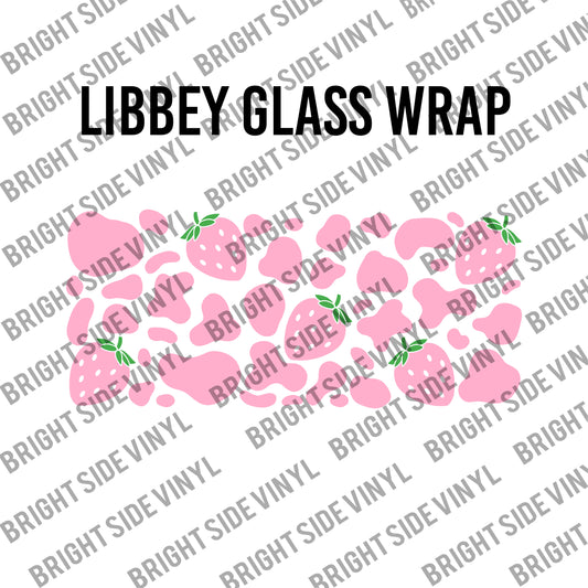 Strawberry Cow (Libbey Glass Wrap)