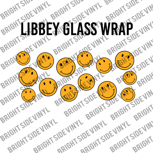 Smiley Faces (Libbey Glass Wrap)