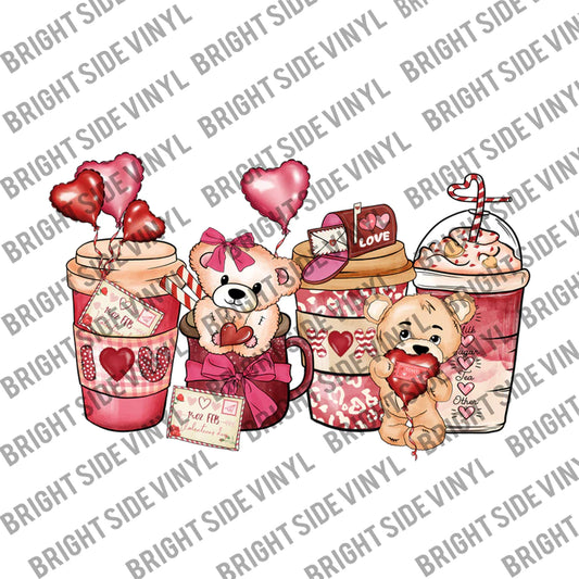 Teddy Bear Latte (Sublimation Transfer)