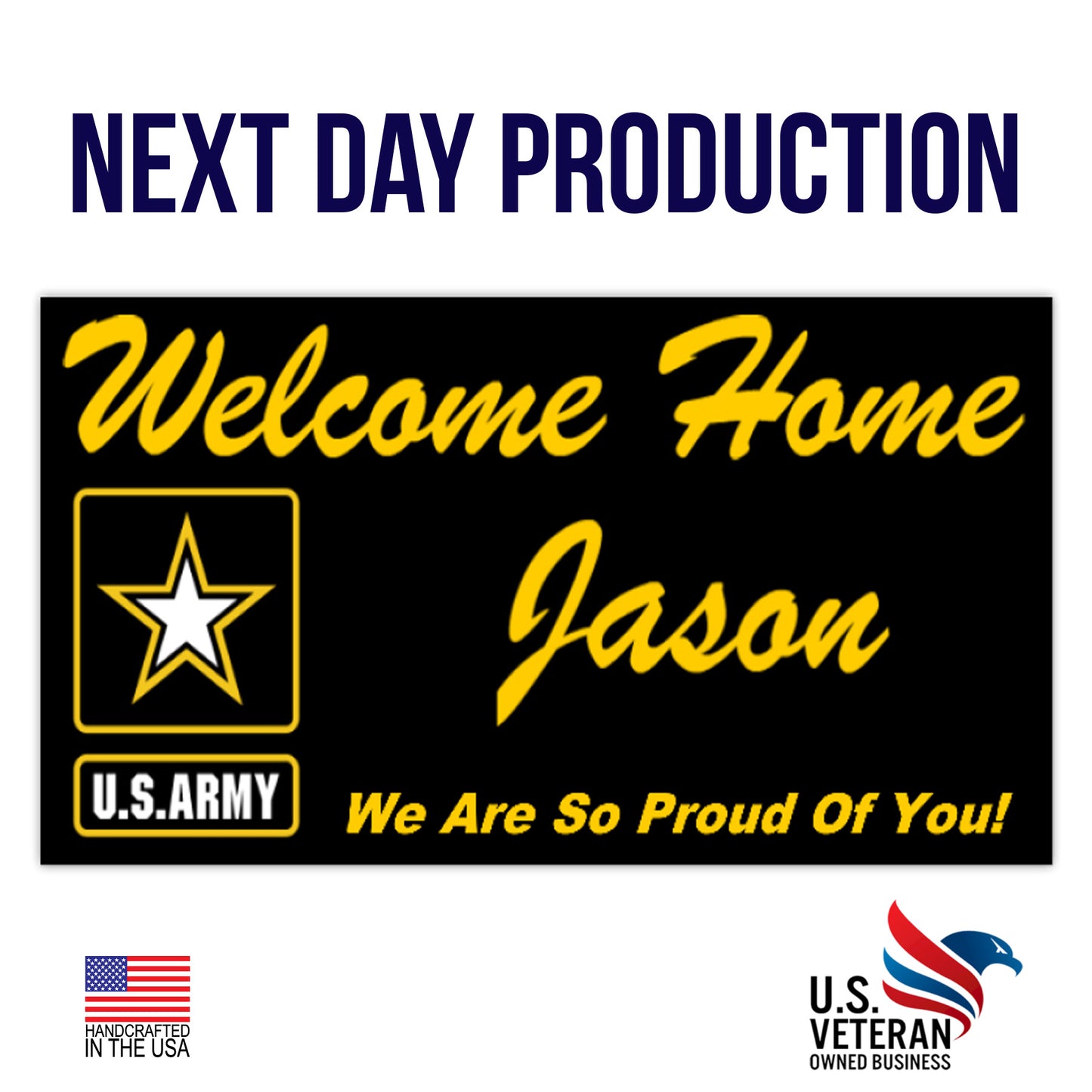 Army Welcome Home Outdoor / Indoor Banner