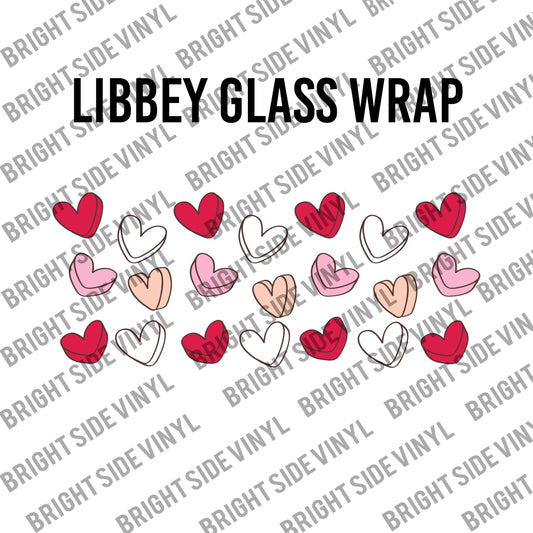 Hearts (Libbey Glass Wrap)