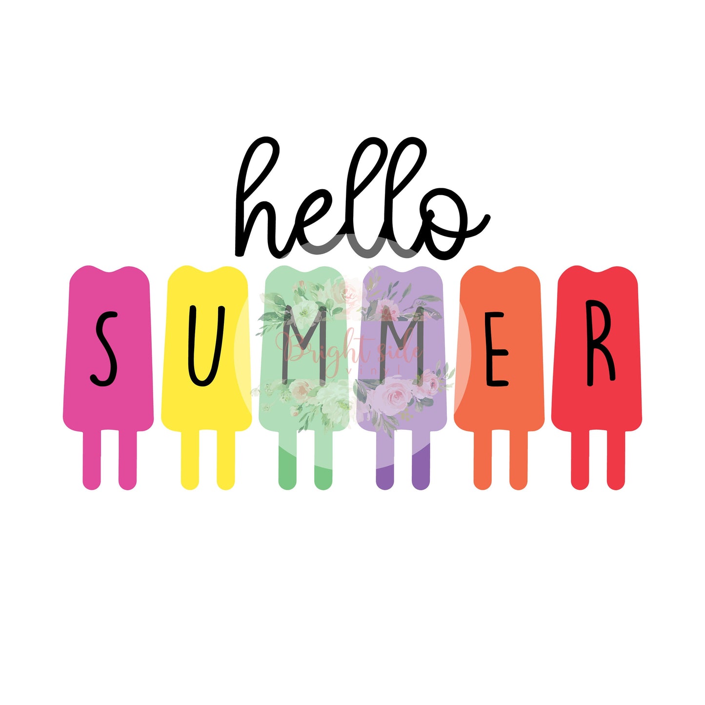 Hello Summer Popsicle SVG