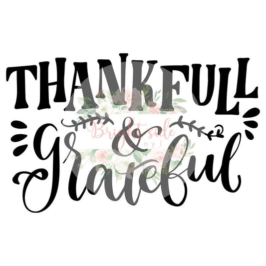 Thankful and Grateful SVG File