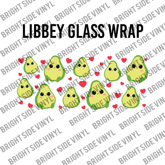 Avocado Love (Libbey Glass Wrap)