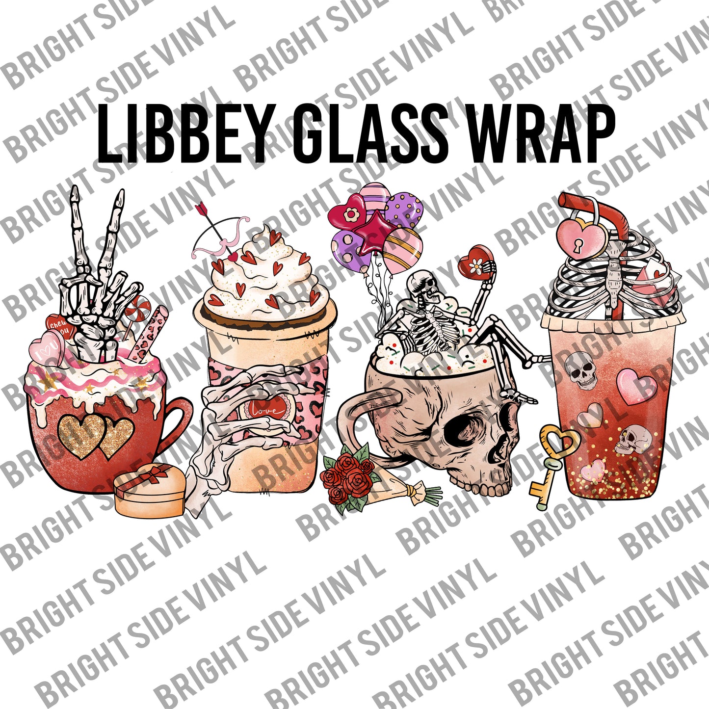 Love Is Dead Latte (Libby Glass Wrap)