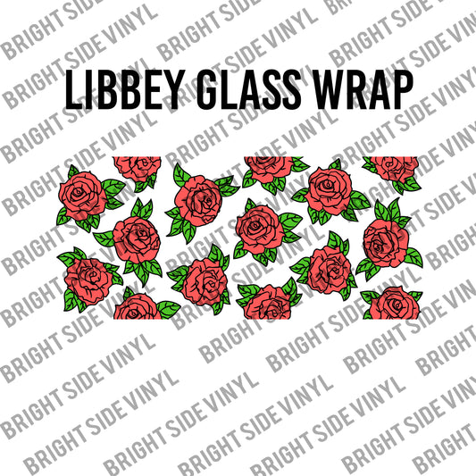 Roses (Libbey Glass Wrap)