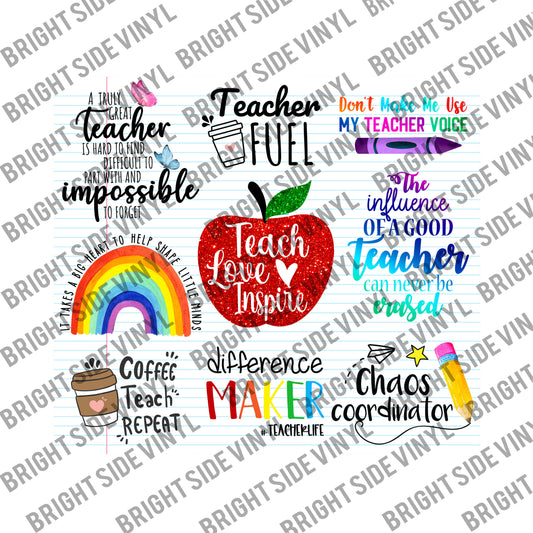 Teach Love Inspire Tumbler Wrap